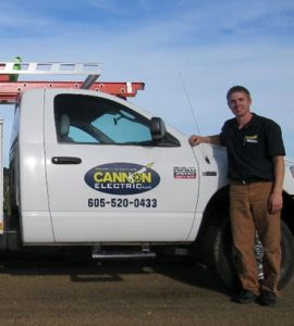 Cannon Electrical Truck with Owner Cody Cannon